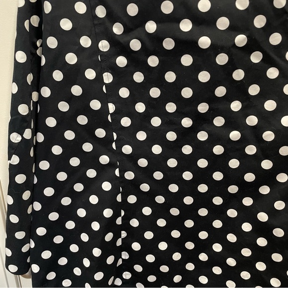 Women’s CJ Banks By Christopher Banks Black Blazer With White Dots, Pockets - Picture 10 of 13